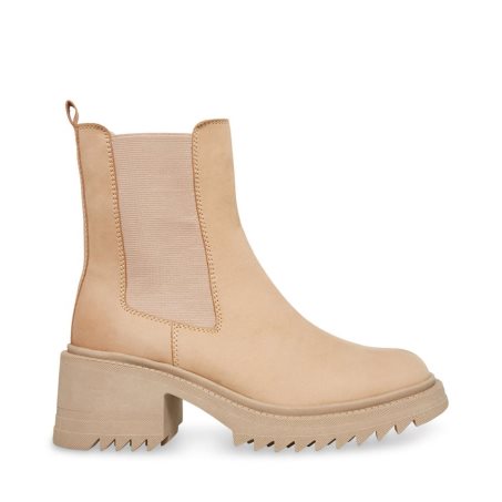 Botines Chelsea Steve Madden Garth Cuero Mujer Beige | ES HTE980